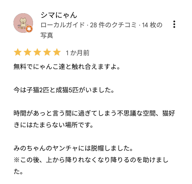 お客様の口コミ